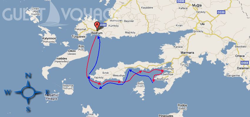 Bodrum-Gulf of Hisaronu-Bodrum Cruise 