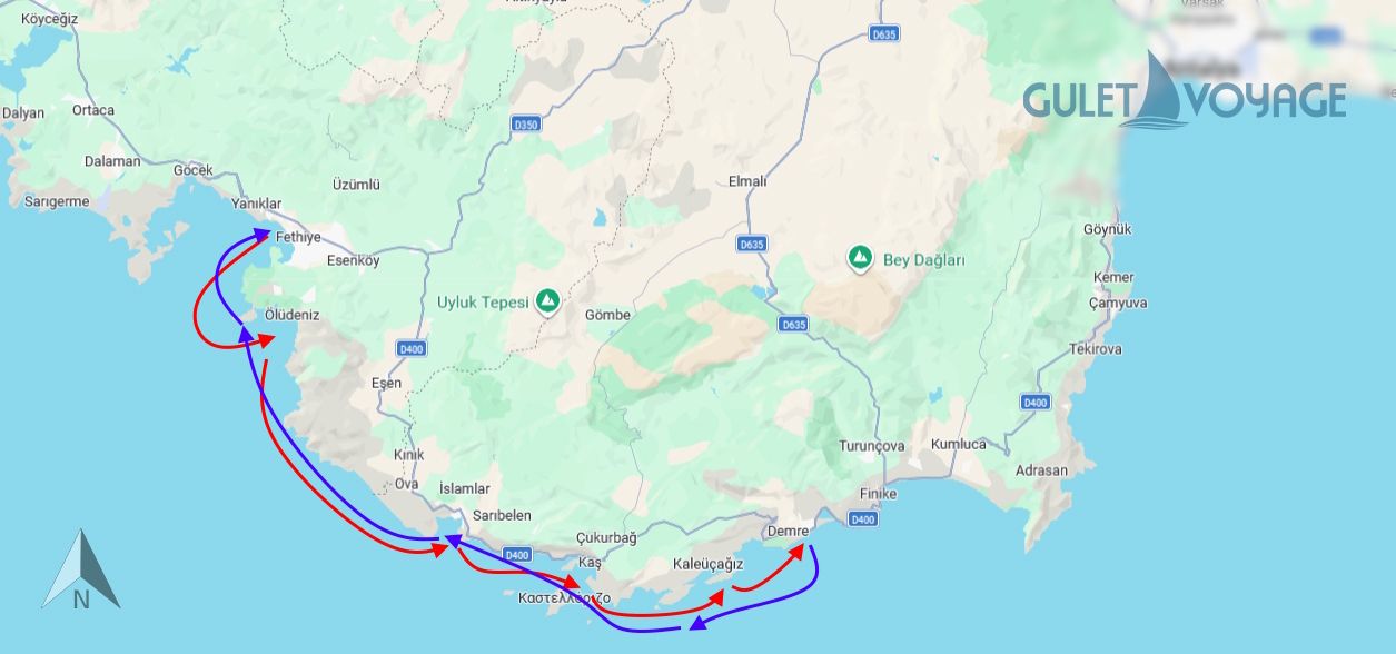 Fethiye – Kekova – Fethiye Cruise