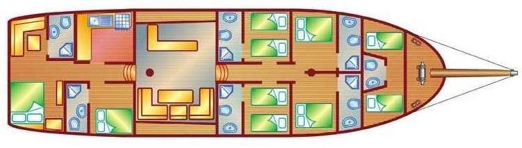 Deniz Kızı A layout diagram