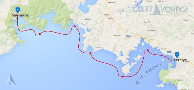 Fethiye to Marmaris Mini Cruise