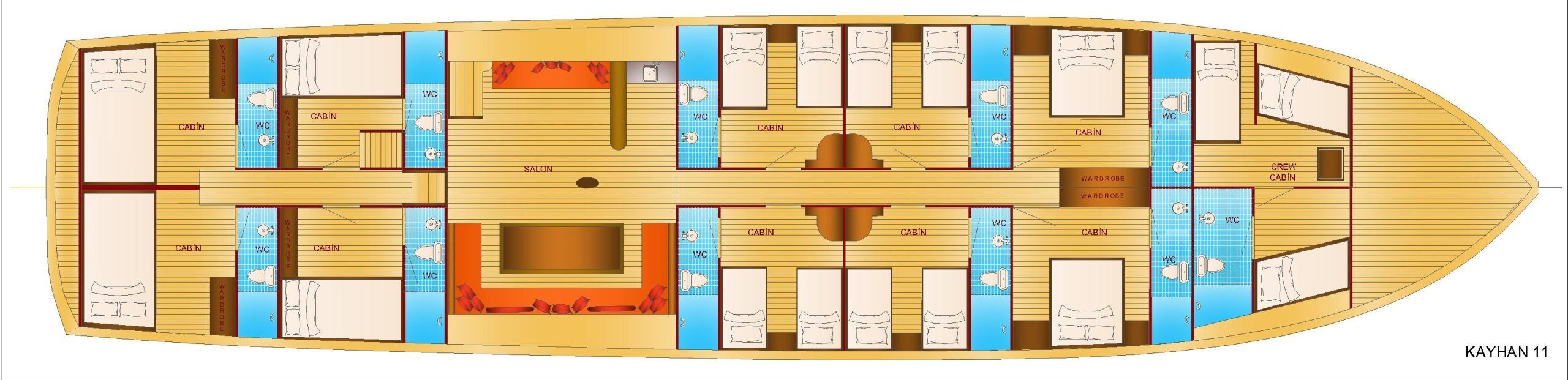 Kayhan 11 layout diagram