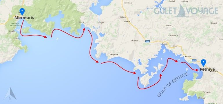 Marmaris to Fethiye Mini Cruise