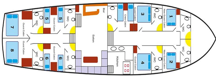 Perla Del Mar layout diagram