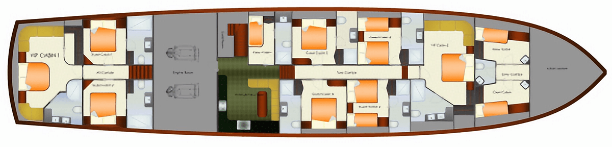 Queen of Salmakis layout diagram